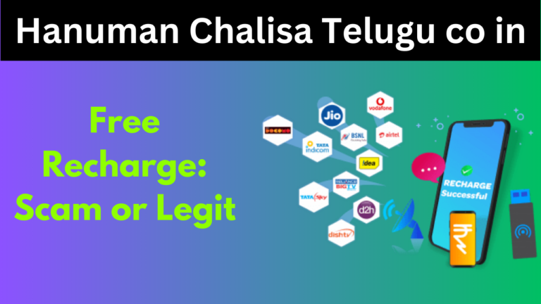 Hanuman Chalisa Telugu co in Free Recharge: Scam or Legit?