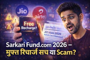 Sarkari Fund.com 2026, Jio और Airtel Free Mobile Recharge की सच्चाई, मुफ्त रिचार्ज या बड़ा Scam?