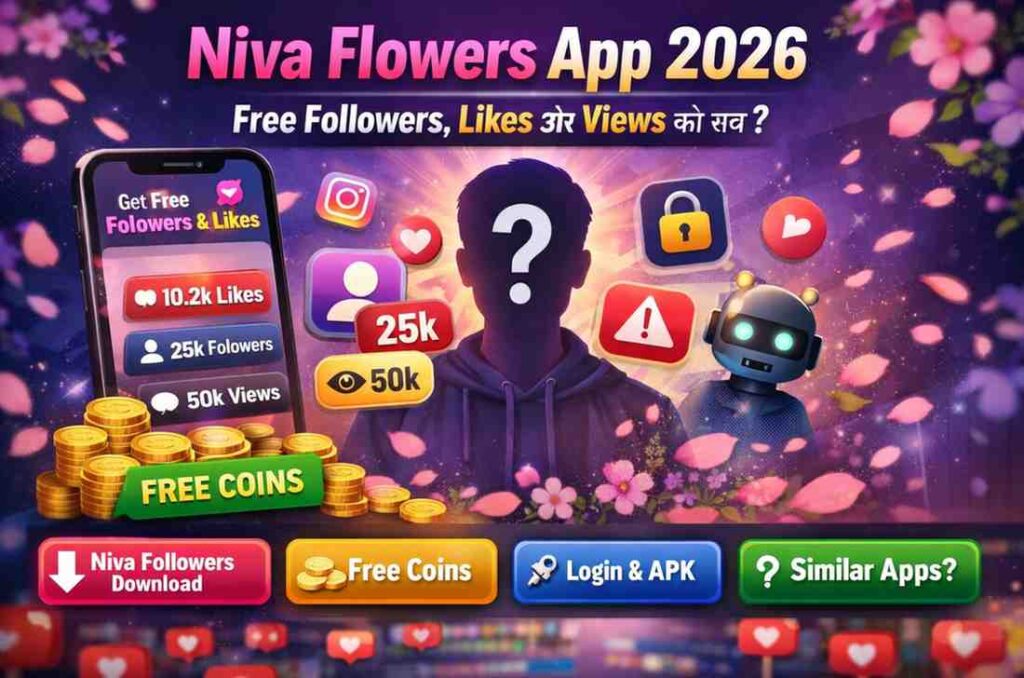 Niva Flowers App Review 2026 – Free Followers, Likes और Views का सच
